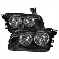 Spec'D Tuning Products - Spec-D 2006-2010 Dodge Charger Factory Style Headlights (Matte Black Housing/Clear Lens) - Image 1