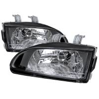 Spec'D Tuning Products - Spec-D 1992-1995 Honda Civic Factory Style Crystal Headlights (Matte Black Housing/Clear Lens) - Image 1
