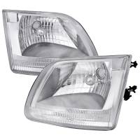 Spec'D Tuning Products - Spec-D 1997-2004 Ford F-150/Expedition Factory Style Crystal Headlights (Chrome Housing/Clear Lens) - Image 1
