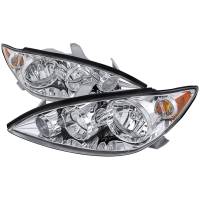 Spec'D Tuning Products - Spec-D 2005-2006 Toyota Camry Factory Style Crystal Headlights w/ Amber Reflector (Chrome Housing/Clear Lens) - Image 1