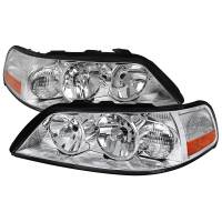 Spec'D Tuning Products - Spec-D 2005-2011 Lincoln Town Car Factory Style Headlights (Chrome Housing/Clear Lens) - Image 1