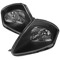 Spec'D Tuning Products - Spec-D 2000-2005 Mitsubishi Eclipse Factory Style Crystal Headlights (Matte Black Housing/Clear Lens) - Image 1