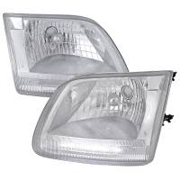 Spec'D Tuning Products - Spec-D 1997-2004 Ford F-150/Expedition Factory Style Headlights w/ SMD LED Light Strip (Chrome Housing/Clear Lens) - Image 1