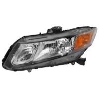 Spec'D Tuning Products - Spec-D 2012-2013 Honda Civic Coupe/ 2012-2015 Civic Sedan Clear Lens Crystal Headlight - Driver Side Only - Image 1