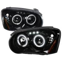 Spec'D Tuning Products - Spec-D 2004-2005 Subaru Impreza WRX/STI Outback Dual Halo Projector Headlights (Jet Black Housing/Clear Lens) - Image 1