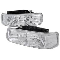 Spec'D Tuning Products - Spec-D 1999-2006 Chevrolet Silverado/Tahoe/Suburban Factory Style Headlights (Chrome Housing/Clear Lens) - Image 1