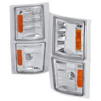 Spec'D Tuning Products - Spec-D 1994-1998 Chevrolet C/K C10/Tahoe/Suburban/Silverado Corner Lights (Chrome Housing/Clear Lens) - Image 1