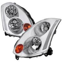 Spec'D Tuning Products - Spec-D 2003-2005 Infiniti G35 Coupe Factory Style Headlights (Chrome Housing/Clear Lens) - Image 1