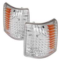 Spec'D Tuning Products - Spec-D 1993-1998 Jeep Grand Cherokee Corner Lights w/ Amber Reflectors (Chrome Housing/Clear Lens) - Image 1