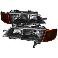 Spec'D Tuning Products - Spec-D 1994-1997 Honda Accord Factory Style Headlights & Amber Corner Lights (Matte Black Housing/Clear Lens) - Image 1