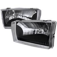 Spec'D Tuning Products - Spec-D 1999-2004 Ford F-250/F-350/F-450/F-550/Excursion Factory style Headlights (Matte Black Housing/Clear Lens) - Image 1