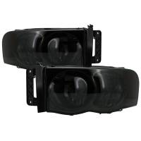 Spec'D Tuning Products - Spec-D 2002-2005 Dodge RAM 1500/ 2003-2005 RAM 2500 3500 Factory Style Headlights (Chrome Housing/Smoke Lens) - Image 1