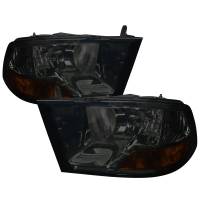 Spec'D Tuning Products - Spec-D 2009-2018 Dodge RAM 1500 / 2019-2021 RAM Classic / 2010-2018 RAM 2500 3500 Factory Dual Style Headlights (Chrome Housing/Smoke Lens) - Image 1