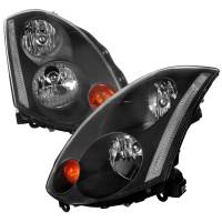 Spec'D Tuning Products - Spec-D 2003-2005 Infiniti G35 Coupe Factory Style Headlights (Matte Black Housing/Clear Lens) - Image 1