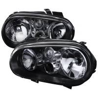 Spec'D Tuning Products - Spec-D 1999-2006 Volkswagen Golf Mk4 GTI/R32 Cabrio Factory Style Headlights (Matte Black Housing/Clear Lens) - Image 1