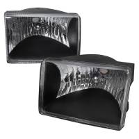Spec'D Tuning Products - Spec-D 1993-1998 Jeep Grand Cherokee Factory Style Headlights (Matte Black Housing/Clear Lens) - Image 1