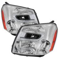 Spec'D Tuning Products - Spec-D 2005-2009 Chevrolet Equinox Factory Style Headlights w/ Amber Reflector (Chrome Housing/Clear Lens) - Image 1
