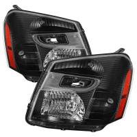 Spec'D Tuning Products - Spec-D 2005-2009 Chevrolet Equinox Factory Style Headlights w/ Amber Reflector (Matte Black Housing/Clear Lens) - Image 1