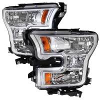 Spec'D Tuning Products - Spec-D 2015-2017 Ford F-150 Replacement Factory Style Headlights (Chrome Housing/Clear Lens) - Image 1