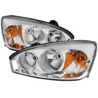 Spec'D Tuning Products - Spec-D 2004-2007 Chevrolet Malibu Factory Style Headlights w/ Amber Reflectors (Chrome Housing/Clear Lens) - Image 1