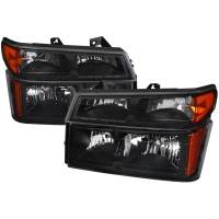 Spec'D Tuning Products - Spec-D 2004-2012 Chevrolet Colorado GMC Canyon Isuzu I-Series Factory Style Headlights & Corner Lights Pair (Matte Black Housing/Clear Lens) - Image 1