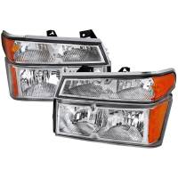 Spec'D Tuning Products - Spec-D 2004-2012 Chevrolet Colorado GMC Canyon Isuzu I-Series Factory Style Headlights & Corner Lights Pair (Chrome Housing/Clear Lens) - Image 1