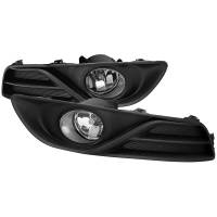 Spec'D Tuning Products - Spec-D 2013-2015 Nissan Sentra H11 Fog Lights Kit w/ Switch & Wiring Harness (Chrome Housing/Clear Lens) - Image 1