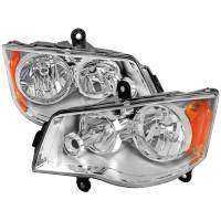 Spec'D Tuning Products - Spec-D 2011-2018 Dodge Grand Caravan Chrysler Town & Country Factory Style Headlights (Chrome Housing/Clear Lens) - Image 1