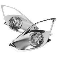 Spec'D Tuning Products - Spec-D 2013-2015 Toyota Avalon H11 Fog Lights Kit w/ Switch & Wiring Harness (Chrome Housing/Clear Lens) - Image 1