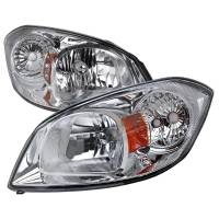 Spec'D Tuning Products - Spec-D 2005-2010 Chevrolet Cobalt Pontiac Pursuit/G5 Crystal Headlights w/ Amber Reflector (Chrome Housing/Clear Lens) - Image 1