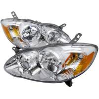 Spec'D Tuning Products - Spec-D 2003-2008 Toyota Corolla Factory Style Headlights (Chrome Housing/Clear Lens) - Image 1