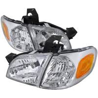 Spec'D Tuning Products - Spec-D 1997-2005 Chevrolet Venture Pontiac Montana/Trans Sport Crystal Headlights (Chrome Housing/Clear Lens) - Image 1