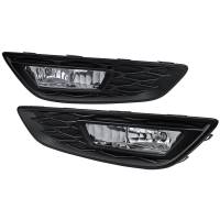 Spec'D Tuning Products - Spec-D 2015-2017 Ford Focus 12V/35W H8 Fog Lights (Chrome Housing/Clear Lens) - Image 1