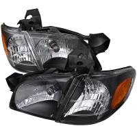 Spec'D Tuning Products - Spec-D 1997-2005 Chevrolet Venture Pontiac Montana/Trans Sport Crystal Headlights (Matte Black Housing/Clear Lens) - Image 1