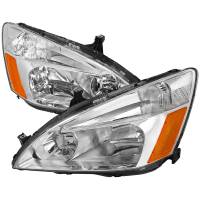 Spec'D Tuning Products - Spec-D 2003-2007 Honda Accord Factory Style Headlights w/ Amber Reflector (Chrome Housing/Clear Lens) - Image 1