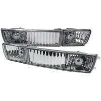 Spec'D Tuning Products - Spec-D 1993-1998 Volkswagen Golf Mk3/Jetta/Cabrio H3 Bumper Fog Lights (Chrome Housing/Clear Lens) - Image 1