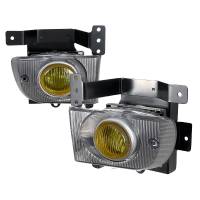 Spec'D Tuning Products - Spec-D 1992-1995 Honda Civic Sedan H3 Fog Lights Kit (Chrome Housing/Yellow Lens) - Image 1