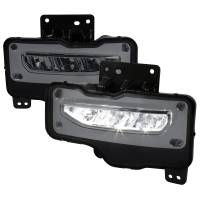Spec'D Tuning Products - Spec-D 2016-2018 GMC Sierra 1500 6500K LED Fog Lights Kit (Chrome Housing/Smoke Lens) - Image 1