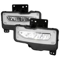 Spec'D Tuning Products - Spec-D 2016-2018 GMC Sierra 1500 6500K LED Fog Lights Kit (Chrome Housing/Clear Lens) - Image 1