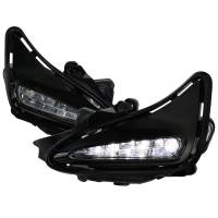 Spec'D Tuning Products - Spec-D 2017-2018 Toyota Corolla LED Fog Lights Kit (Chrome Housing/Clear Lens) - Image 1