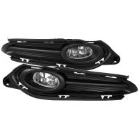 Spec'D Tuning Products - Spec-D 2016-2018 Honda HR-V/Vezel 12V/35W H8 Fog Lights Kit w/ Black Bezels (Chrome Housing/Clear Lens) - Image 1