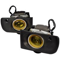 Spec'D Tuning Products - Spec-D 1994-1997 Acura Integra Coupe/Sedan H3 Fog Lights Kit (Chrome Housing/Yellow Lens) - Image 1