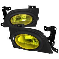 Spec'D Tuning Products - Spec-D 2006-2008 Honda Civic Sedan H11 Fog Lights Kit (Chrome Housing/Yellow Lens) - Image 1