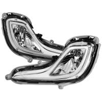 Spec'D Tuning Products - Spec-D 2012-2017 Hyundai Accent 12V/27W 881 Fog Lights Kit (Chrome Housing/Clear Lens) - Image 1