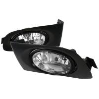 Spec'D Tuning Products - Spec-D 2001-2003 Honda Civic Coupe/Sedan 12V/55W H11 Fog Lights (Chrome Housing/Clear Lens) - Image 1