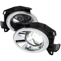 Spec'D Tuning Products - Spec-D 2013-2016 Nissan Pathfinder 6500K LED Projector Bumper Fog Lights Kit (Chrome Housing/Clear Lens) - Image 1