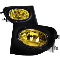 Spec'D Tuning Products - Spec-D 2002-2005 Honda Civic Si EP3 H11 Fog Lights Kit (Chrome Housing/Yellow Lens) - Image 1