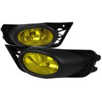 Spec'D Tuning Products - Spec-D 2009-2011 Honda Civic Sedan H11 Fog Lights Kit (Chrome Housing/Yellow Lens) - Image 1