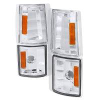 Spec'D Tuning Products - Spec-D 1994-1998 GMC C10 Sierra/Yukon/Suburban Corner Lights w/ Amber Reflectors (Chrome Housing/Clear Lens) - Image 1