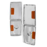 Spec'D Tuning Products - Spec-D 1988-1993 GMC Sierra/Yukon Chevrolet Silverado Corner Lights w/ Amber Reflectors (Chrome Housing/Clear Lens) - Image 1